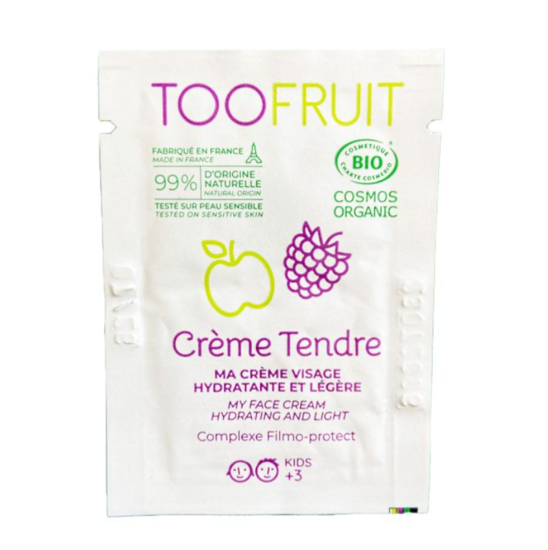 TOOFRUIT Leichte Gesichtscreme Apfel - Brombeere – Probe, 1ml, Sachet