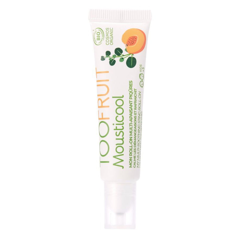 TOOFRUIT Mousticool Mückenstich Roll- on – Kapernknospe -Aprikose -Pfirsich, 10ml, Tube