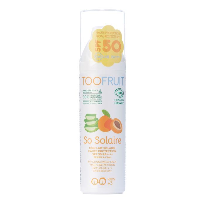 TOOFRUIT So Solaire Sonnenschutzcreme – LSF50+, 100ml, Pumpspender