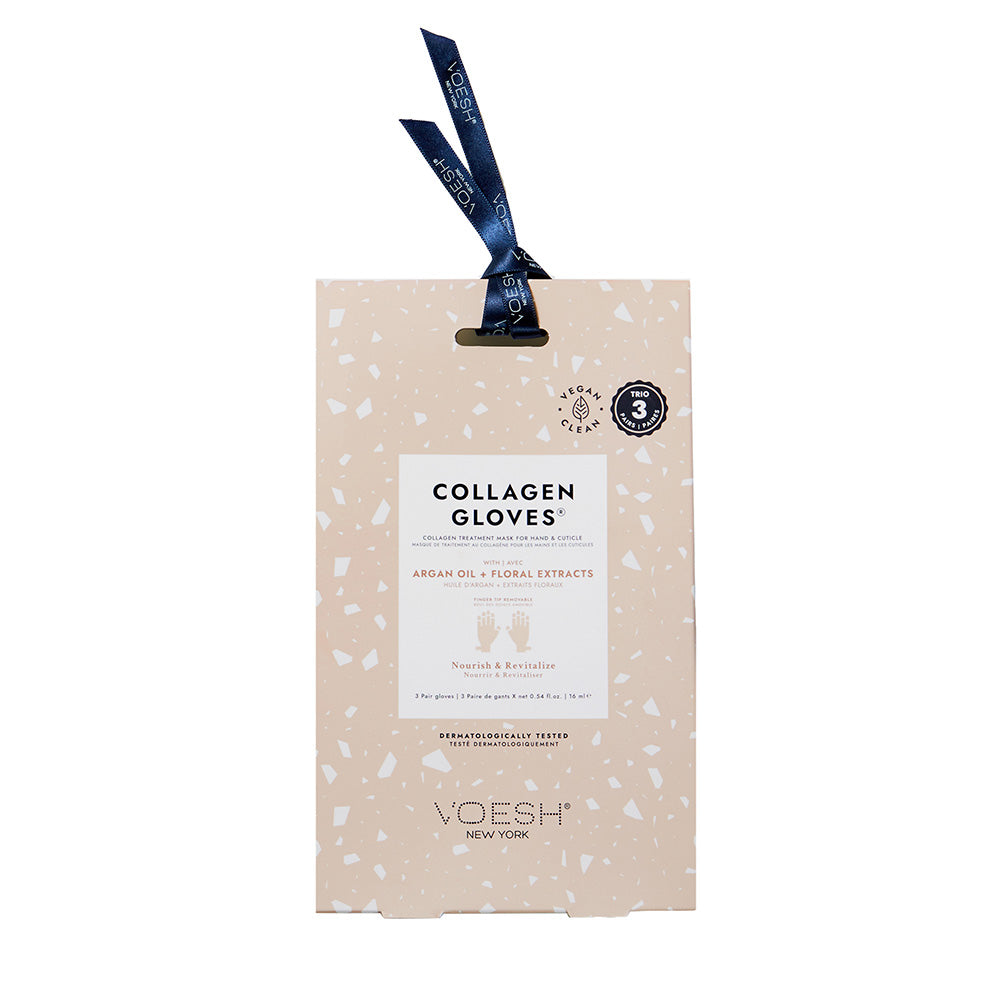 VOESH Collagen Gloves Trio + Argan Oil & Floral Extracts, 3Stk, Umkarton