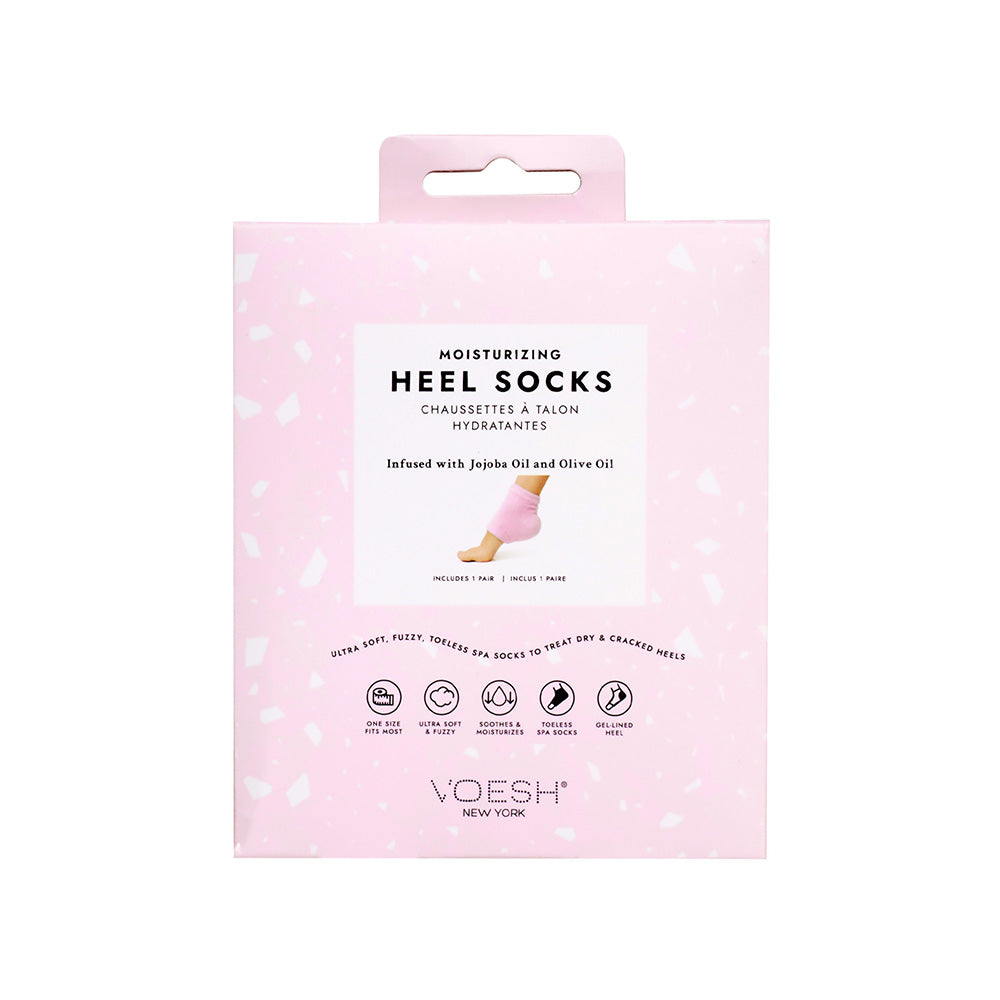 VOESH Moisturizing Heel Socks – rosa, 1Paar, Umkarton