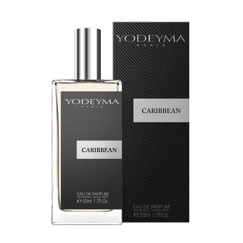 YODEYMA Caribbean – Herrenduft mit Bergamotte & Ambroxan, 50ml, Flacon und Umkarton