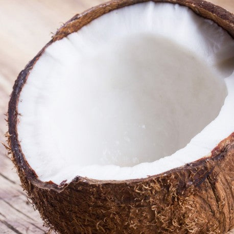 Kokosnuss aufgeschnitten