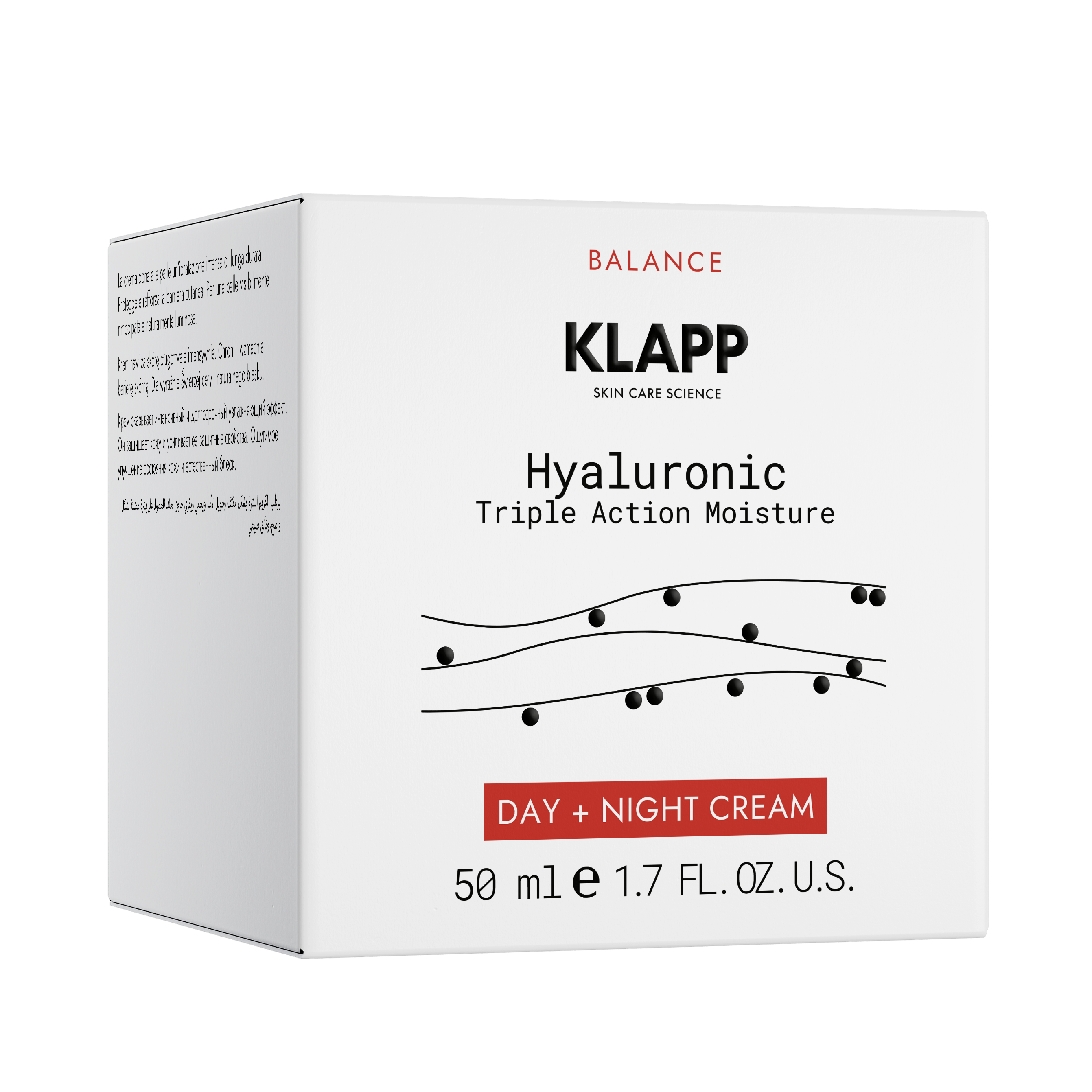 KLAPP Hyaluronic Triple Action Moisture Day + Night Cream