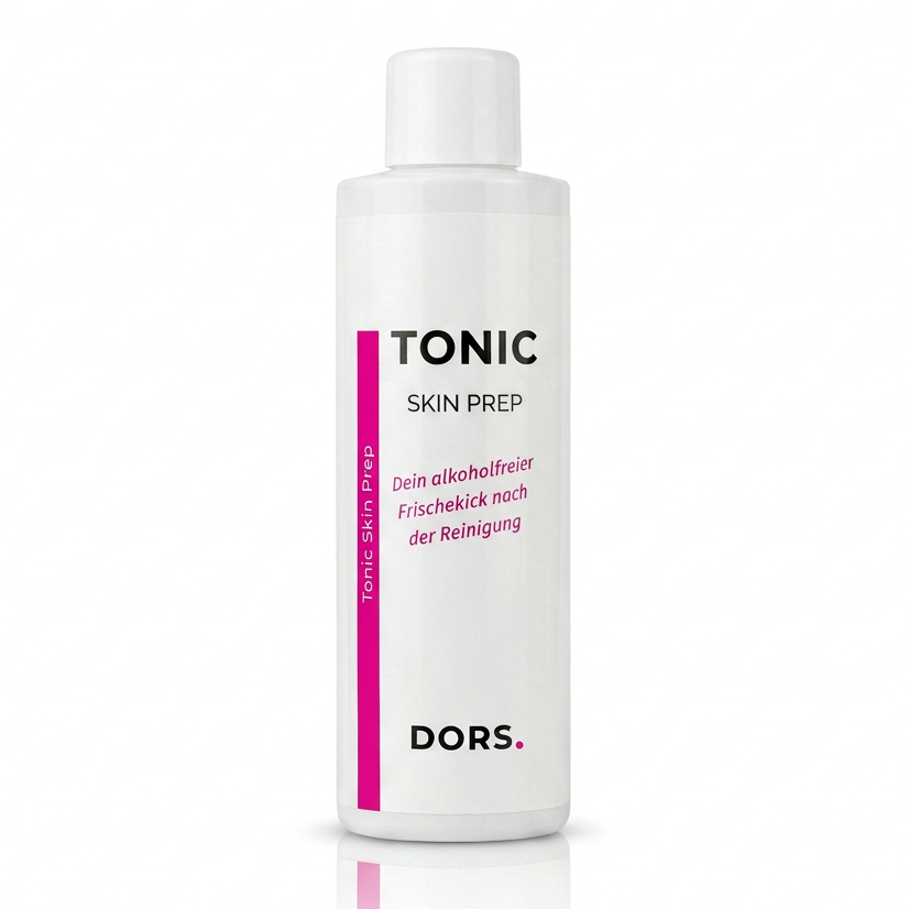 DORS Cosmetics Produktbild ToniC Skin Prep. Der alkoholfreie Frischekick nach der Reinigung. Artikelnummer D002 Ein Produkt der Beautymanufactur Mannheim GmbH