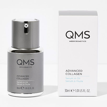 QMS Advanced Collagen Serum in Oil – für trockene, reife Haut, 30ml, Spender und Umkarton