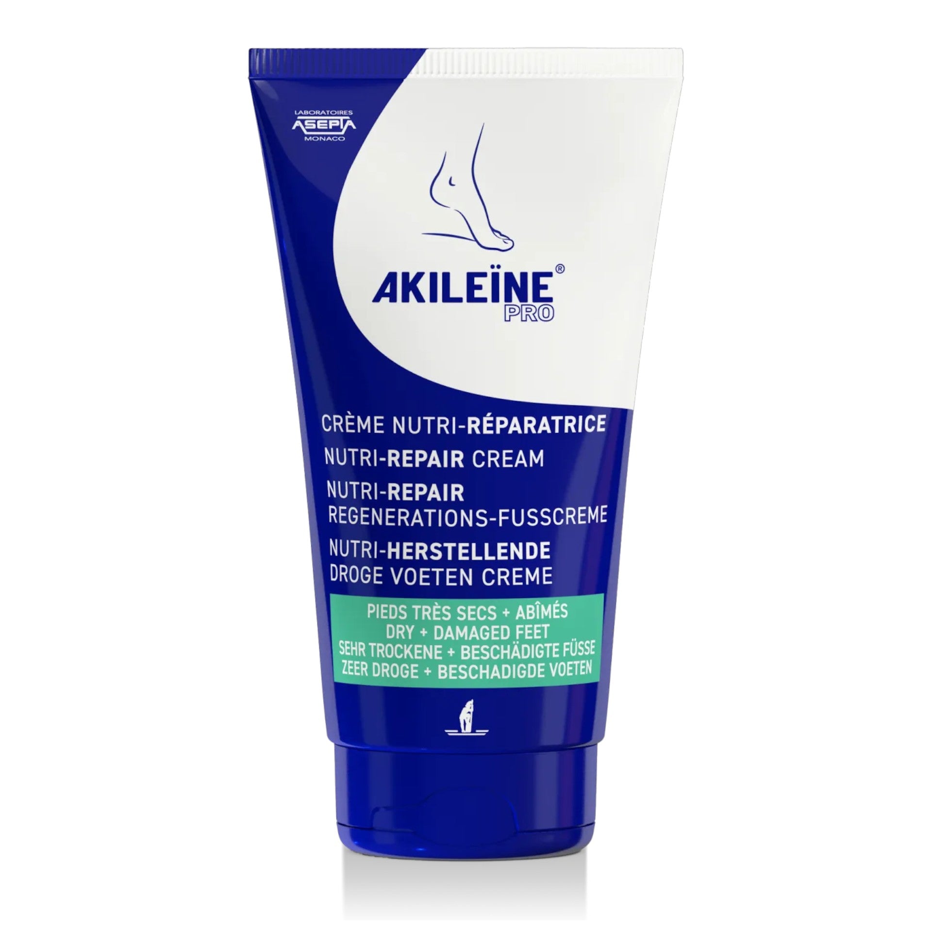 AKILEINE Nutri-Repair Regenerations-Fußcreme – Pflege & Reparatur, 150ml, Tube
