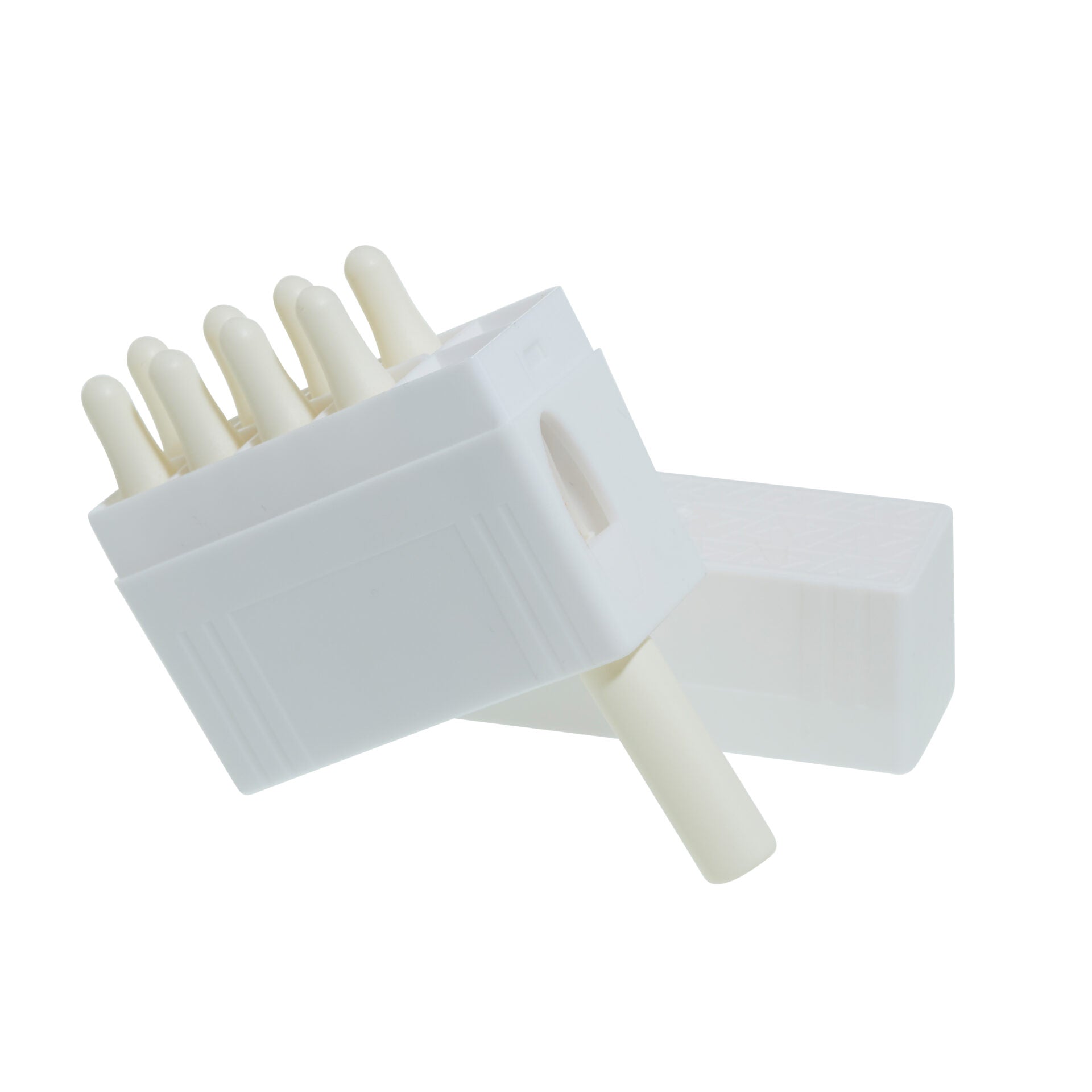 BEAUTYMANUFACTUR Ampullenbox für 9 Ampullen inkl. Öffner weiß – Schutz & Feuchtigkeit für akute Wunden, 1stk, Box offen mit Ampullen