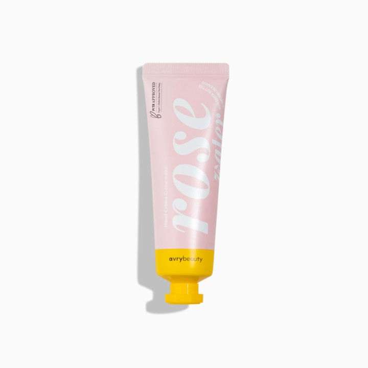 AVRYBEAUTY Handcreme – Rose Water – Diese vegane Handpflege verbindet hochwertige Pflanzenextrakte, feuchtigkeitsspendende Shea-Butter und Rosenblütenwasser, 45ml