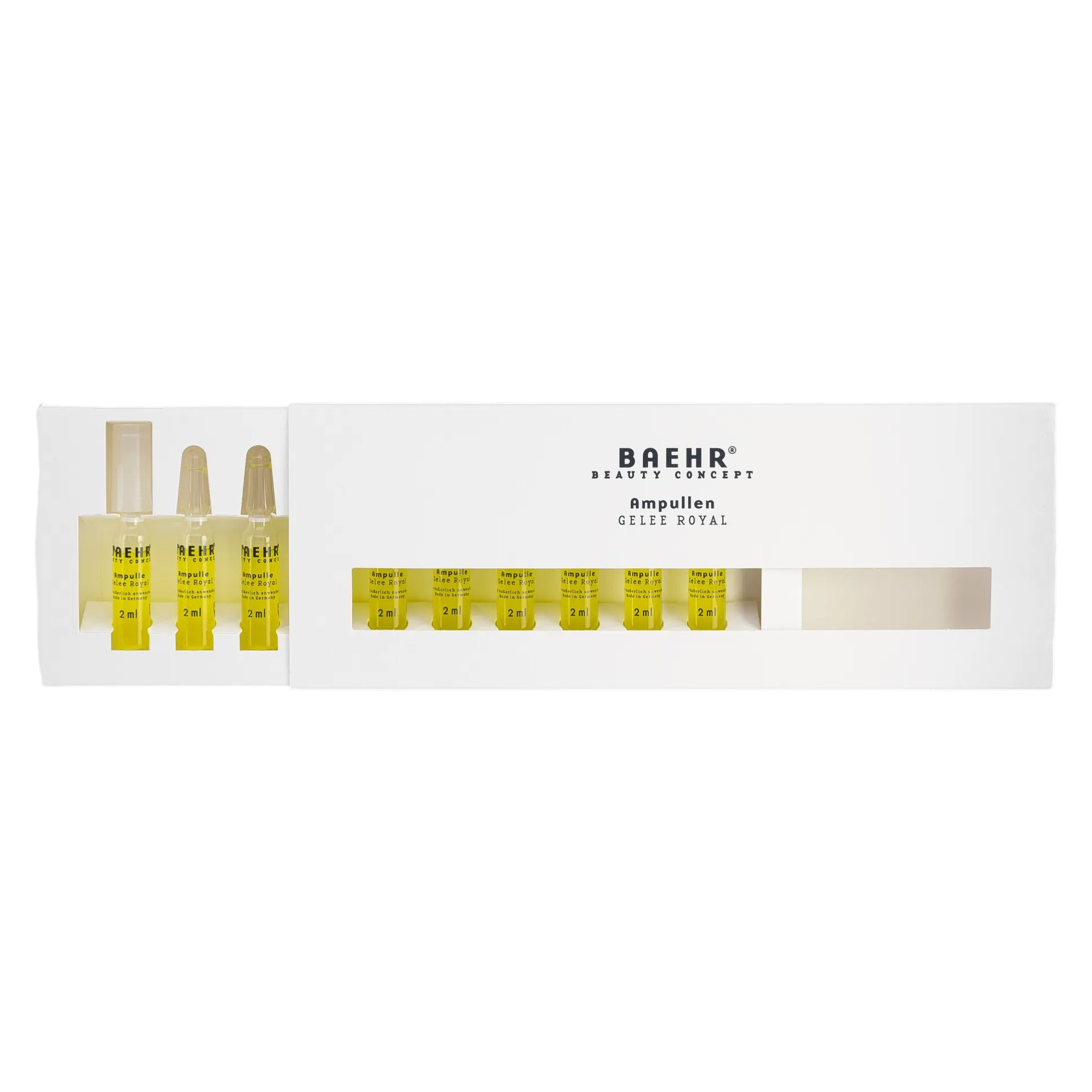 BAEHR beauty concept Ampulle Gelee Royal – für strahlende, glatte Haut, 10x2ml, Umkarton offen