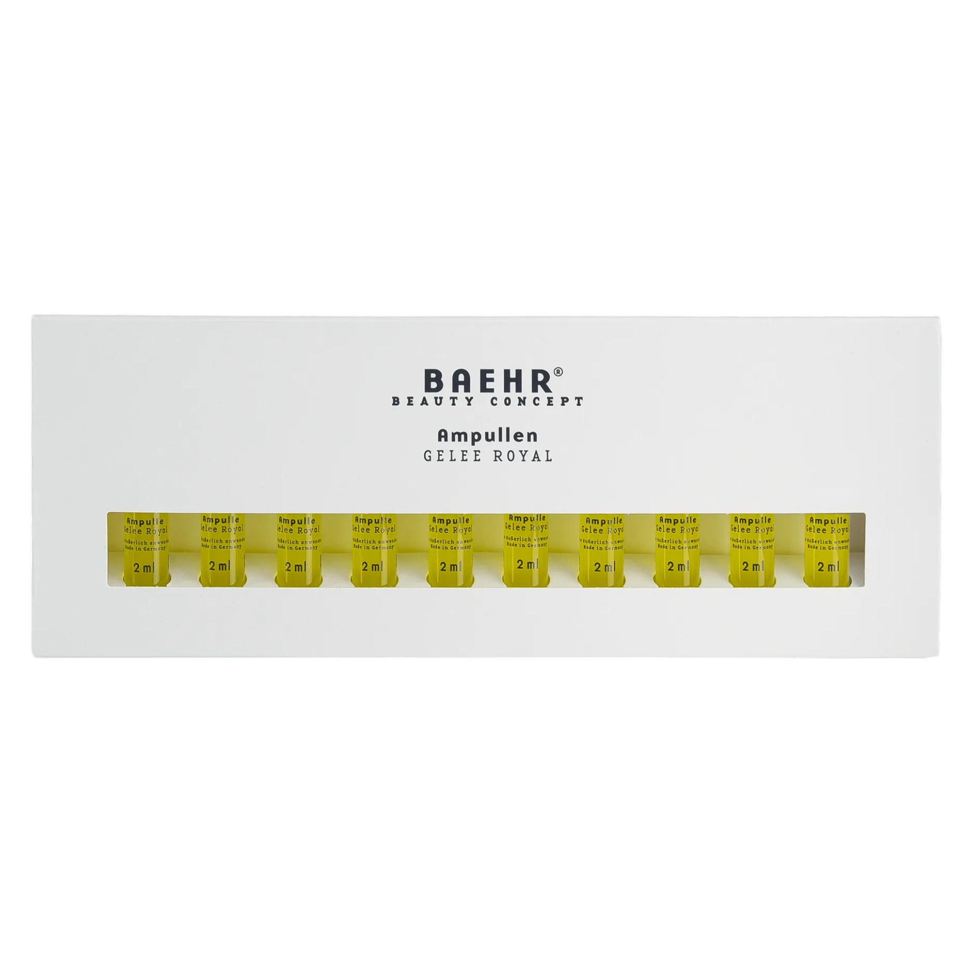 BAEHR beauty concept Ampulle Gelee Royal – für strahlende, glatte Haut, 10x2ml, Umkarton