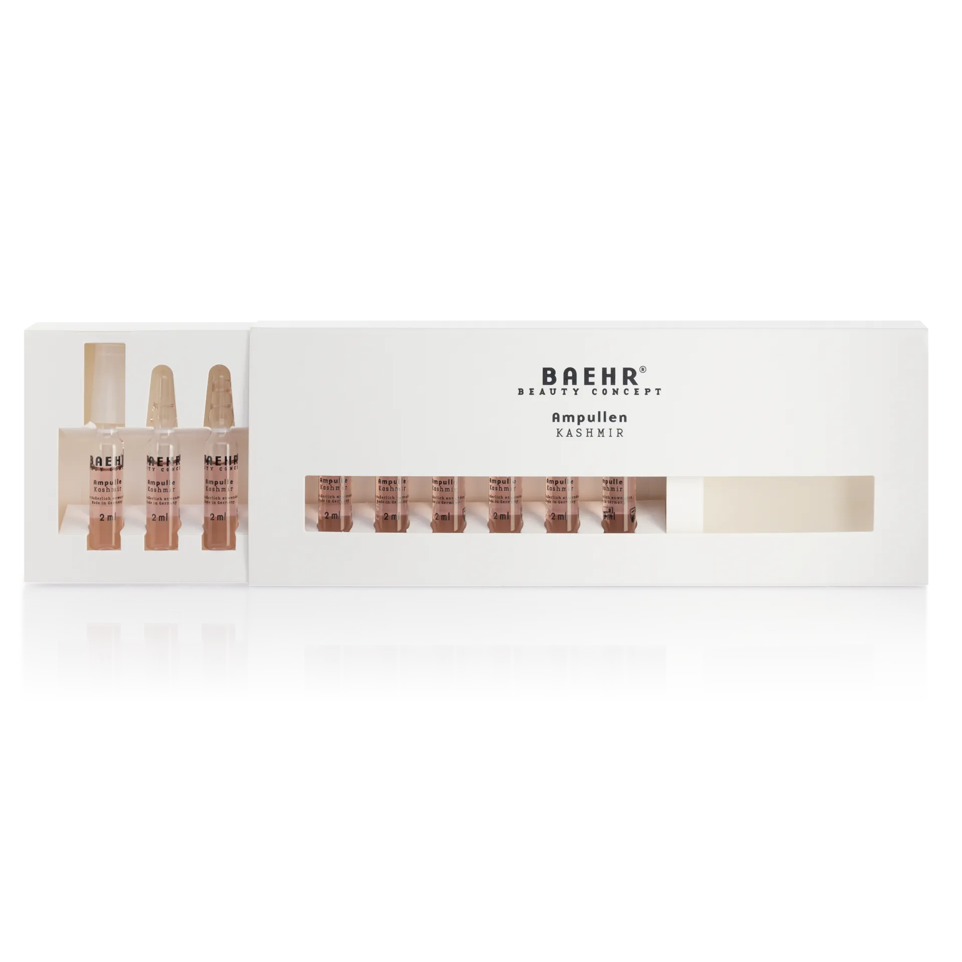 BAEHR beauty concept Ampulle Kashmir – mit Hyaluron & Seidenprotein, 10x2ml, Umkarton offen