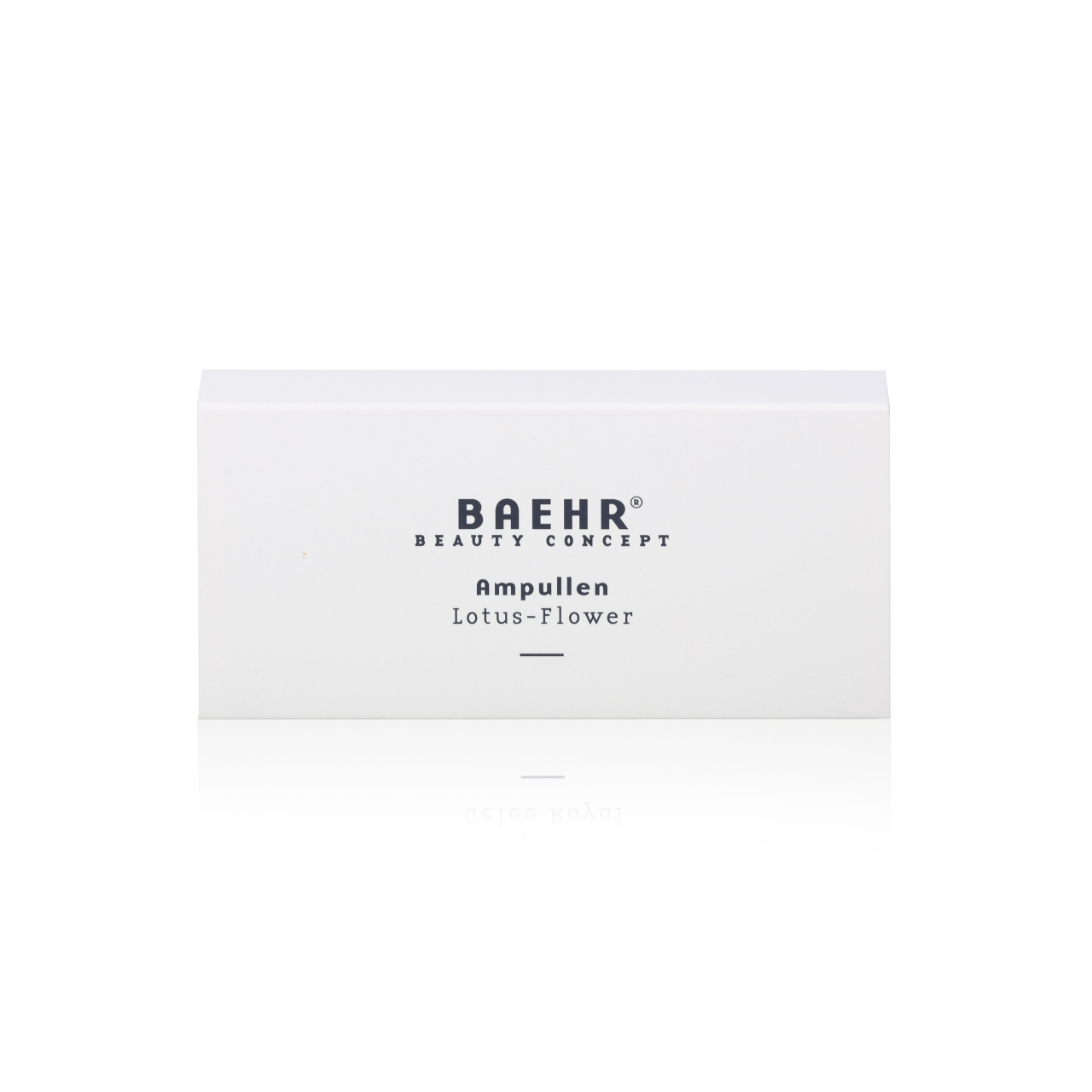 BAEHR beauty concept Ampulle Lotus-Flower, 10x2ml, Umkarton Frontansicht