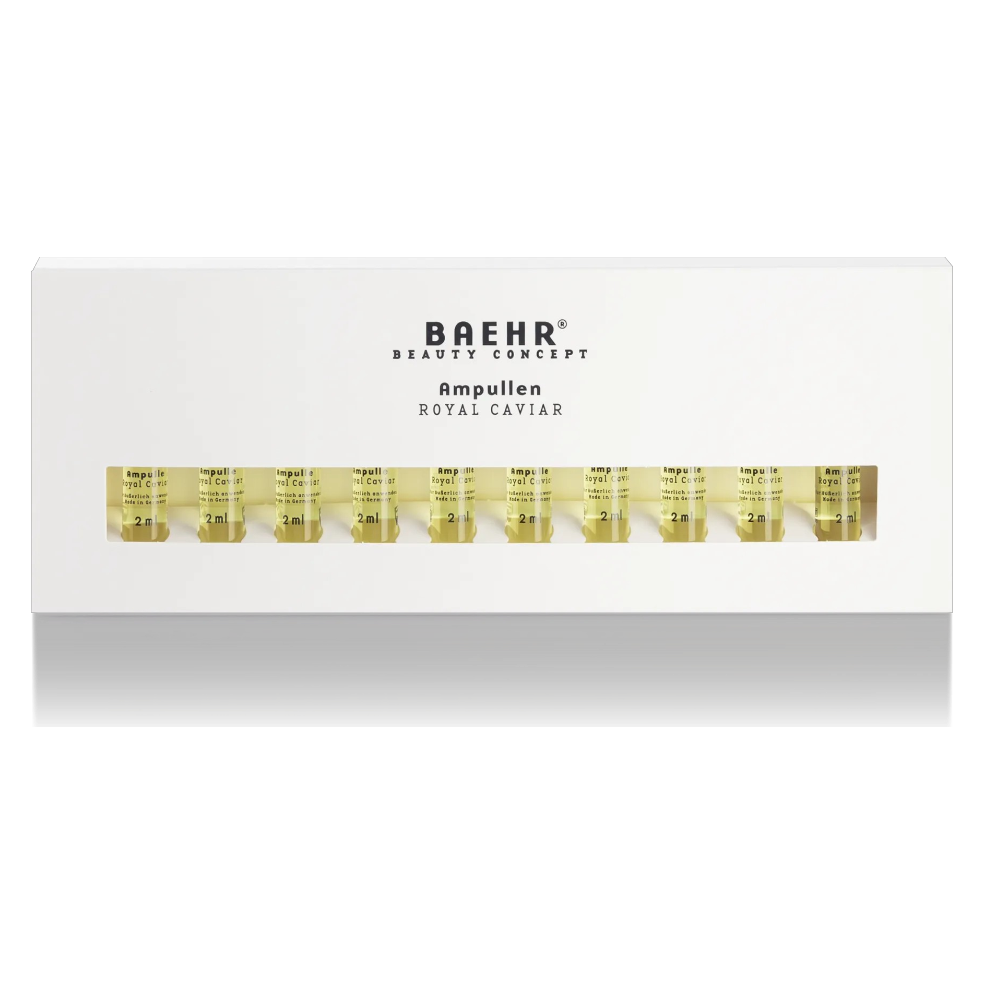BAEHR beauty concept Ampulle Royal Caviar  – für jugendlich frische Haut, 10x2ml, Umkarton