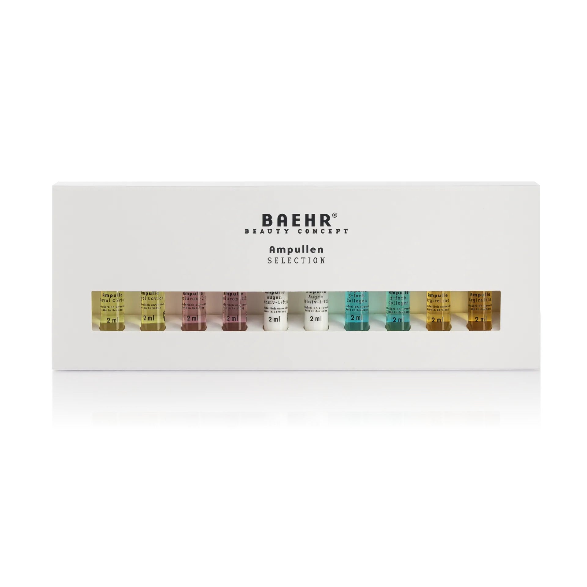 BAEHR beauty concept Ampullen Selection – 5 Pflege-Highlights für unterschiedliche Hautbedürfnisse, 10x2ml