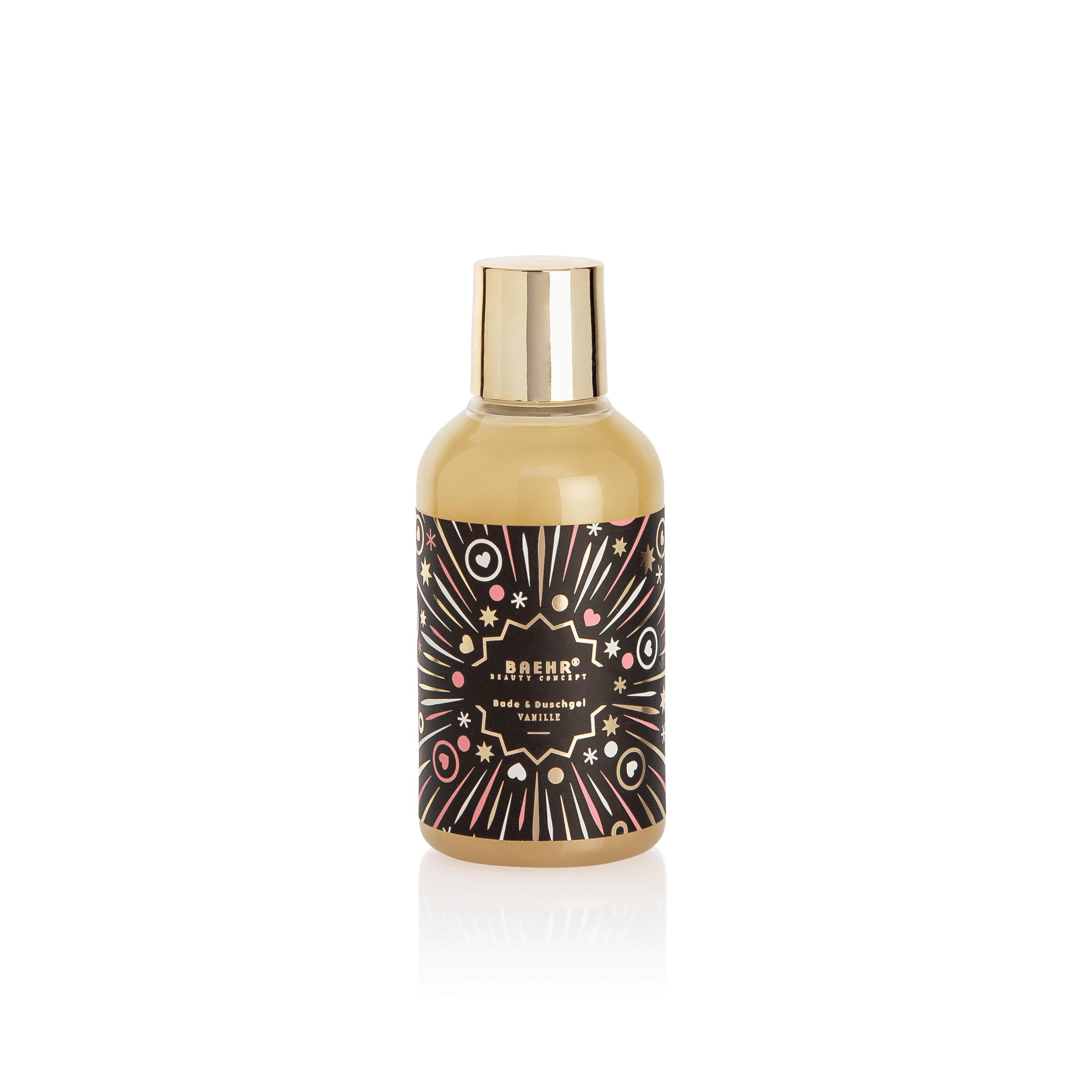BAEHR beauty concept Bade-/Duschgel in Champagnerflasche  – schwarz, 150ml, Flasche
