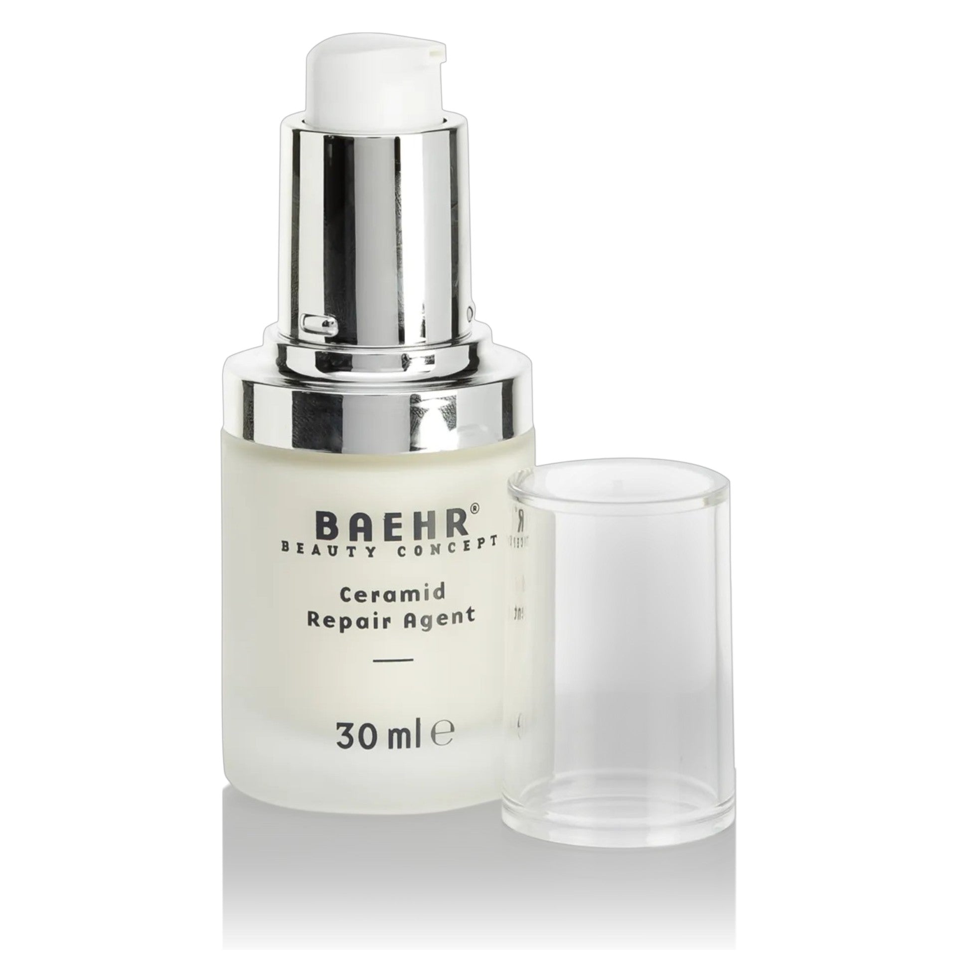 BAEHR beauty concept Ceramid Repair Agent  – für trockene empfindliche Haut, 30ml, Pumpspender offen