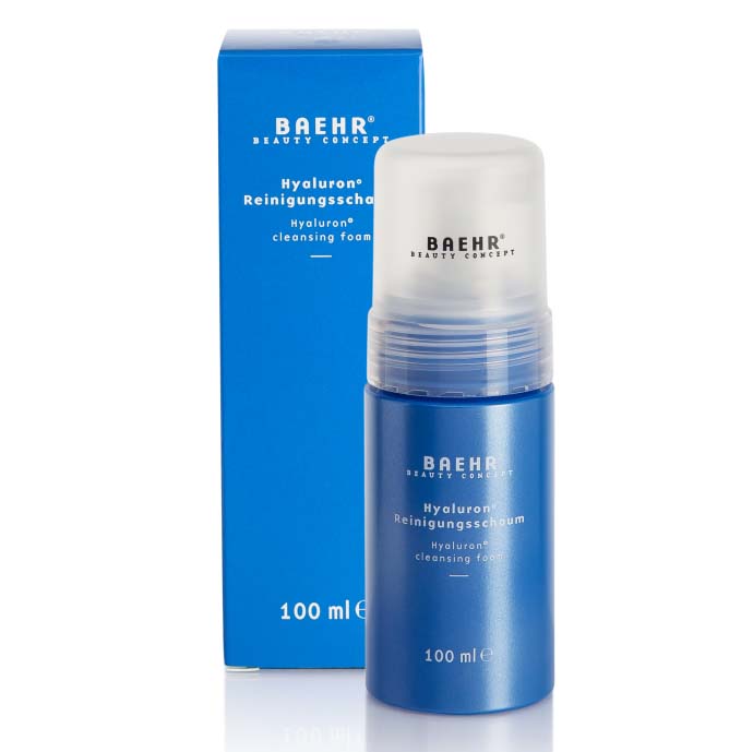 BAEHR beauty concept Hyaluron+ Reinigungsschaum, 100ml, Schaumspender und Umkarton