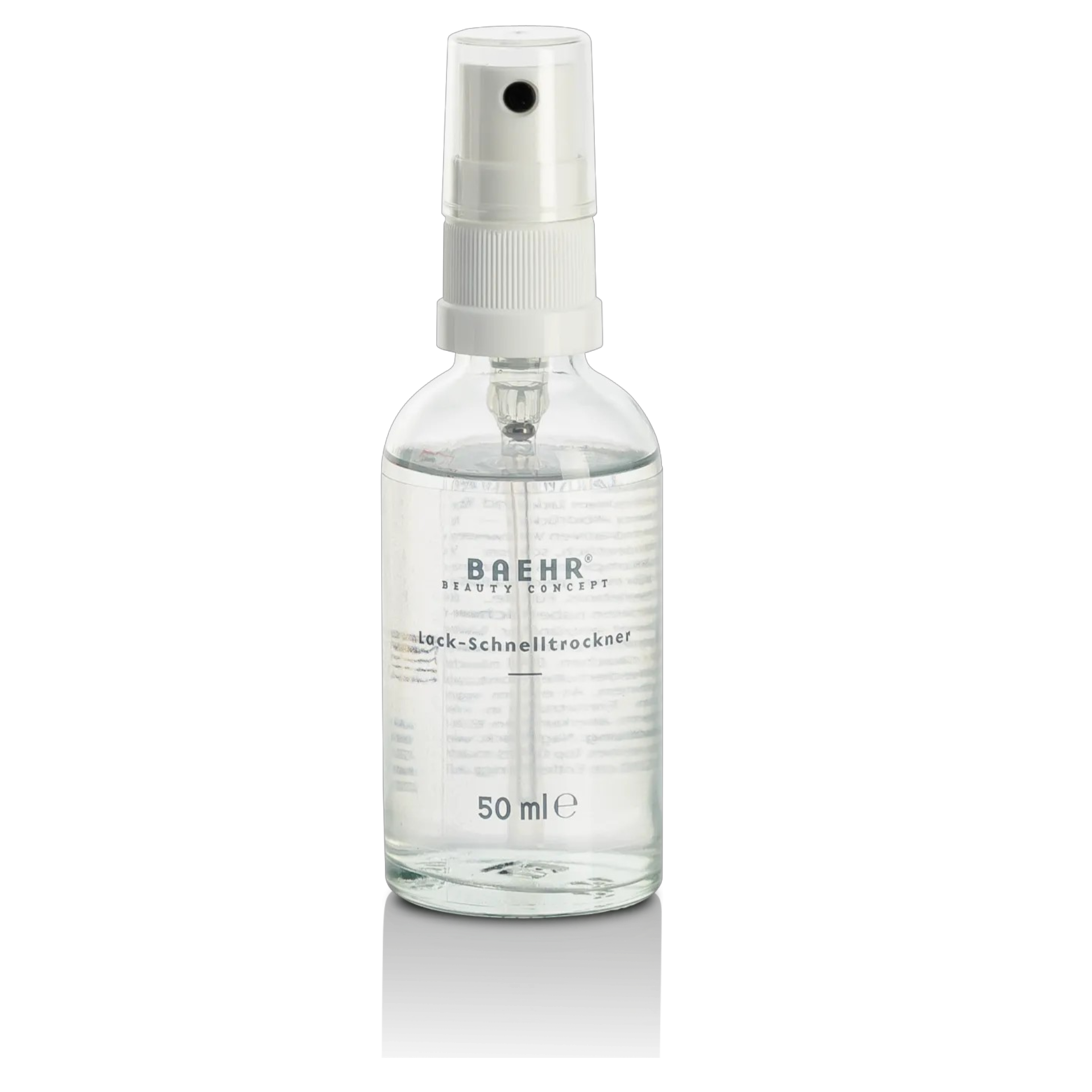BAEHR beauty concept Lack-Schnelltrockner  – Anti-Smudge Spray, 50ml, Sprühflasche 