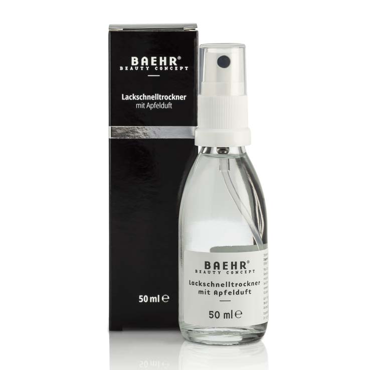 BAEHR beauty concept Lack-Schnelltrockner , 50ml, Sprühflasche und Umkarton