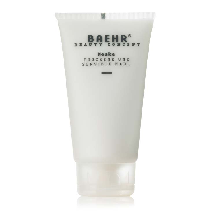 BAEHR Beauty Concept Maske Trockene und Sensible Haut  – Crememaske gegen Rötungen, 150ml, Tube