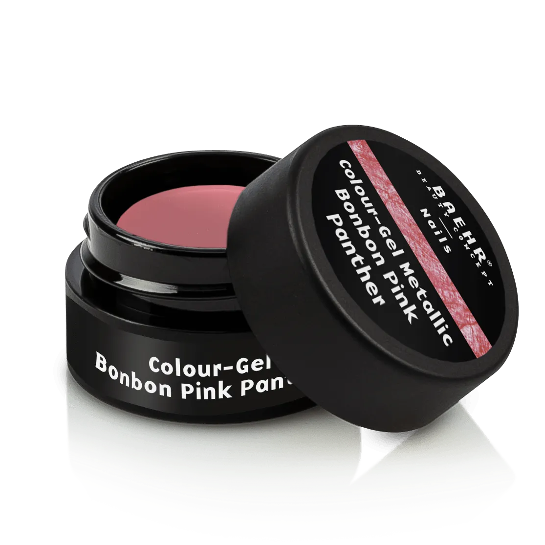 BAEHR BEAUTY CONCEPT - NAILS Colour-Gel - bonbon pink – UV-/LED-Gel für Nagelmodellage, 5ml, Dose offen