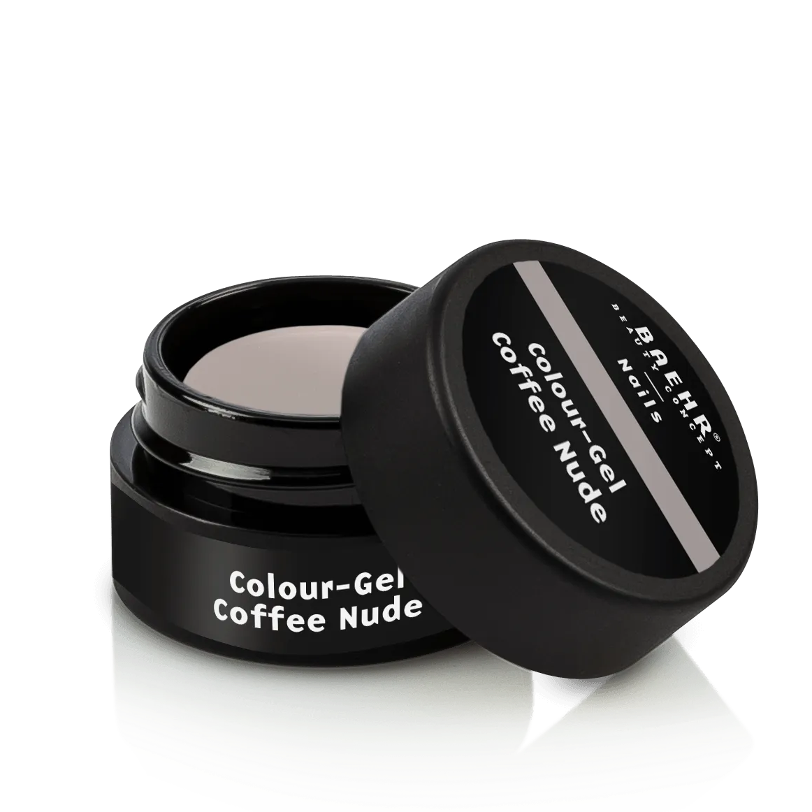 BAEHR BEAUTY CONCEPT - NAILS Colour-Gel - coffee nude – UV-/LED-Gel für Nagelmodellage, 5ml, Dose offen
