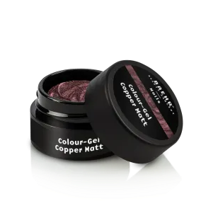 BAEHR BEAUTY CONCEPT - NAILS Colour-Gel - copper matt – UV-/LED-Gel für Nagelmodellage, 5ml, Dose offen