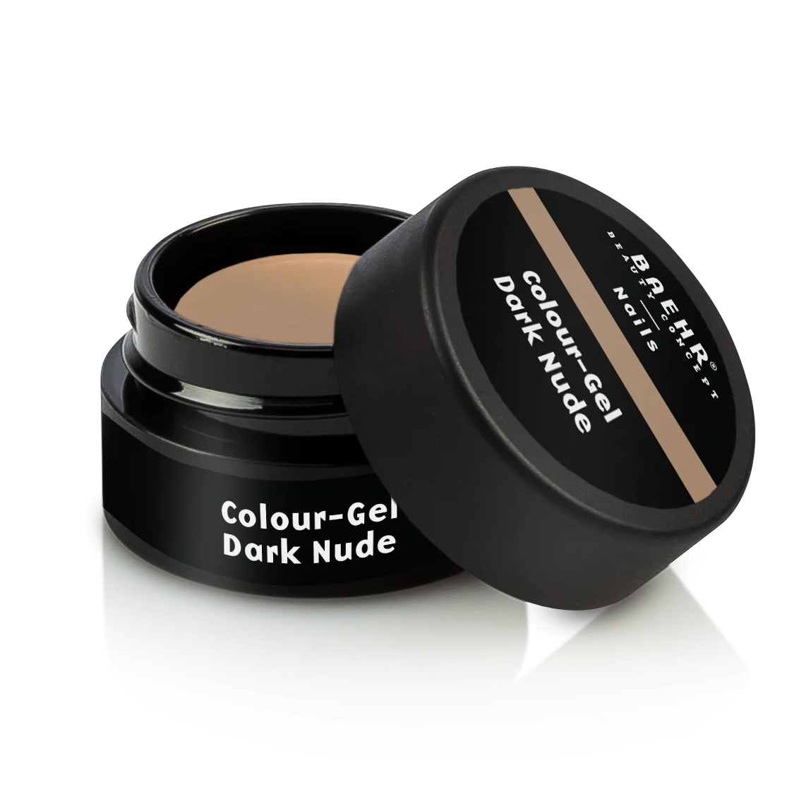 BAEHR BEAUTY CONCEPT - NAILS Colour-Gel - dark nude – UV-/LED-Gel für Nagelmodellage, 5ml, Dose offen