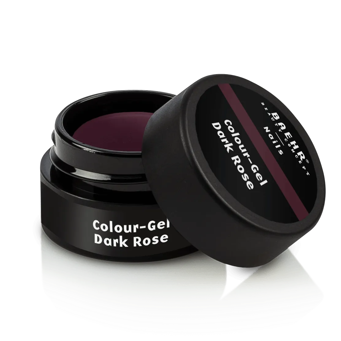BAEHR BEAUTY CONCEPT - NAILS Colour-Gel - dark rose – UV-/LED-Gel für Nagelmodellage, 5ml, Dose offen