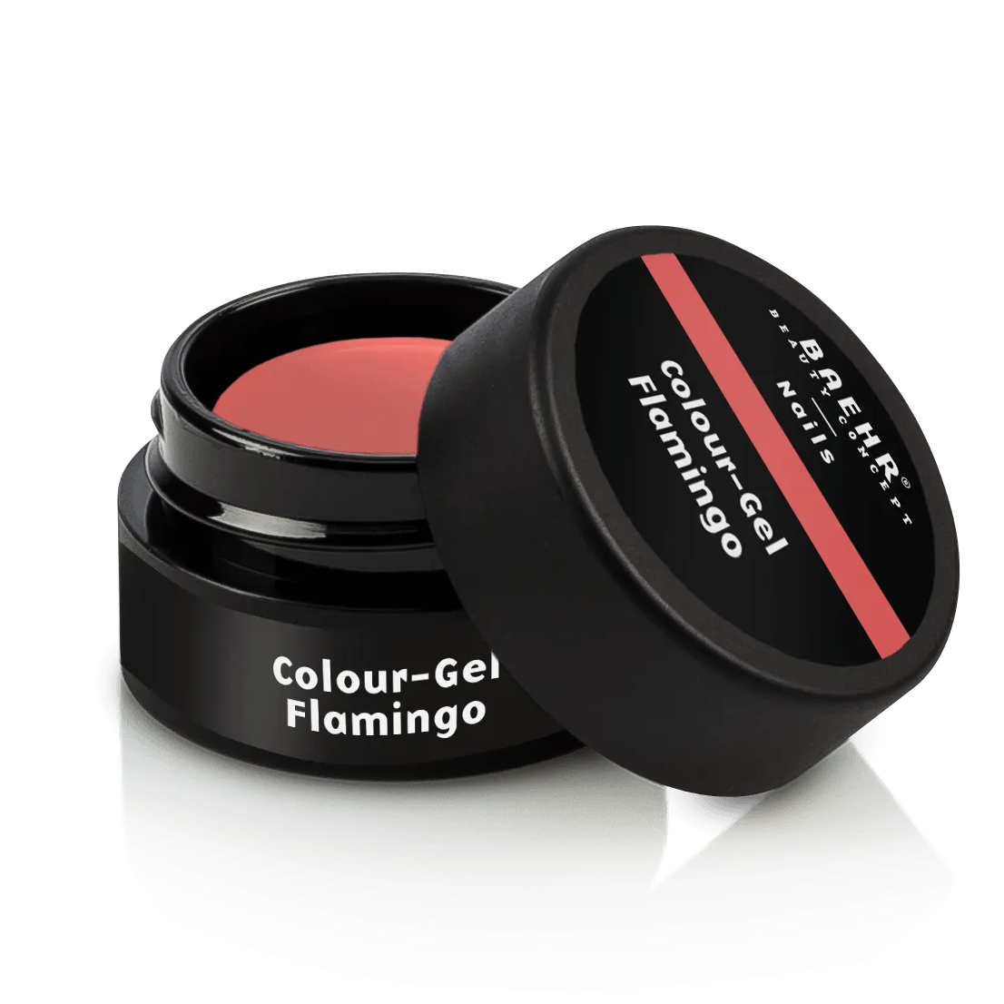 BAEHR BEAUTY CONCEPT - NAILS Colour-Gel - flamingo – UV-/LED-Gel für Nagelmodellage, 5ml, Dose offen