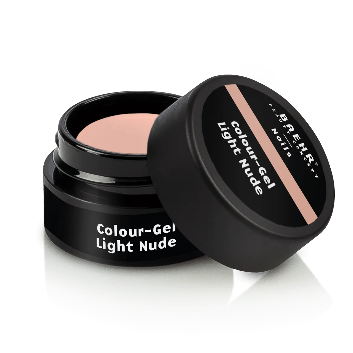 BAEHR BEAUTY CONCEPT - NAILS Colour-Gel - light nude – UV-/LED-Gel für Nagelmodellage, 5ml, Dose offen