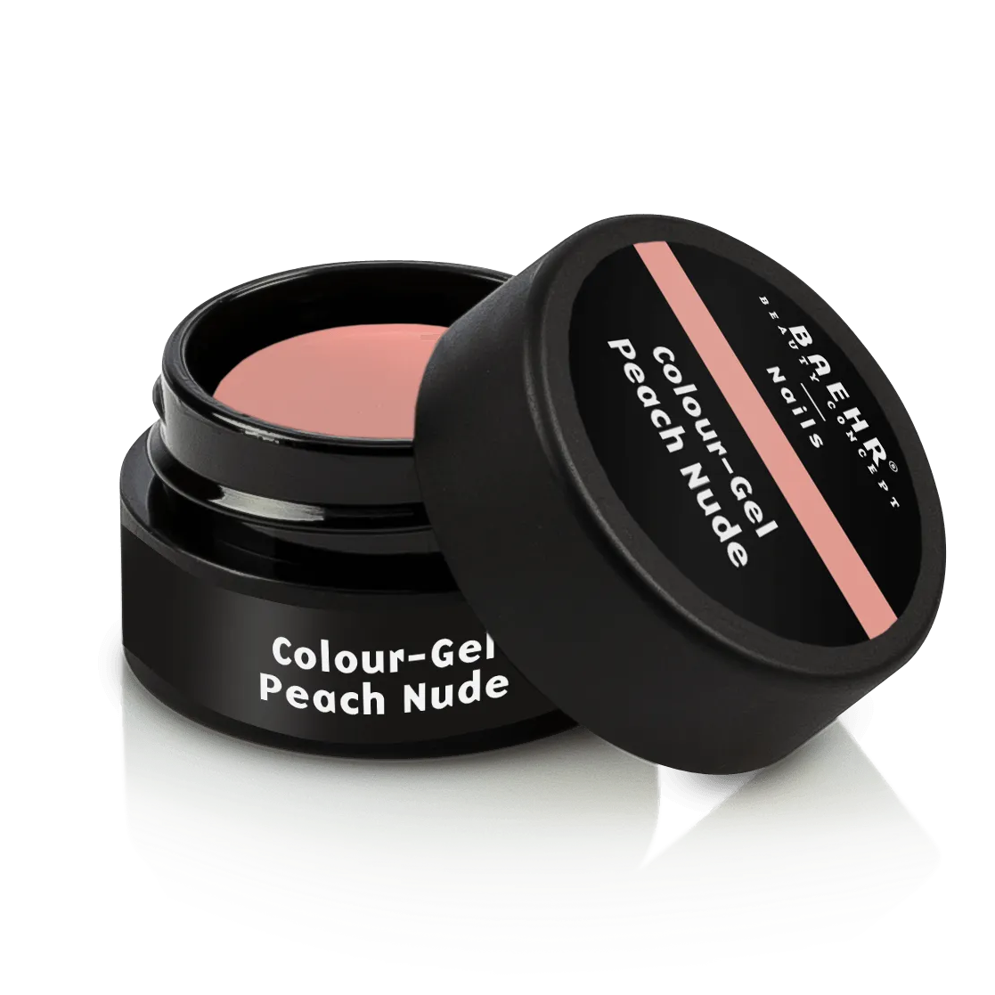 BAEHR BEAUTY CONCEPT - NAILS Colour-Gel - peach nude – UV-/LED-Gel für Nagelmodellage, 5ml, Dose offen