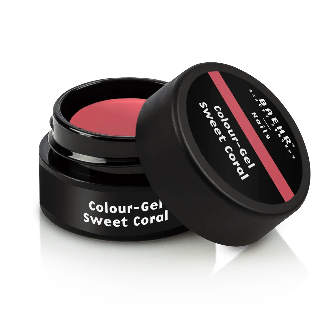 BAEHR BEAUTY CONCEPT - NAILS Colour-Gel - sweet coral – UV-/LED-Gel für Nagelmodellage, 5ml, Dose offen