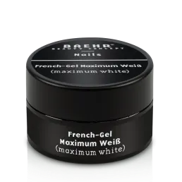 BAEHR BEAUTY CONCEPT - NAILS French-Gel Maximum Weiß – French-Gel mit Honigeffekt, 15ml, Dose geschlossen