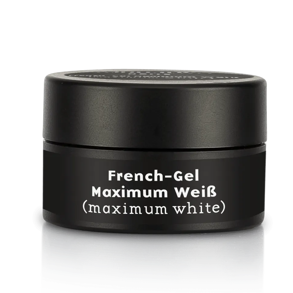 BAEHR BEAUTY CONCEPT - NAILS French-Gel Maximum Weiß – French-Gel mit Honigeffekt, 5ml, Dose geschlossen