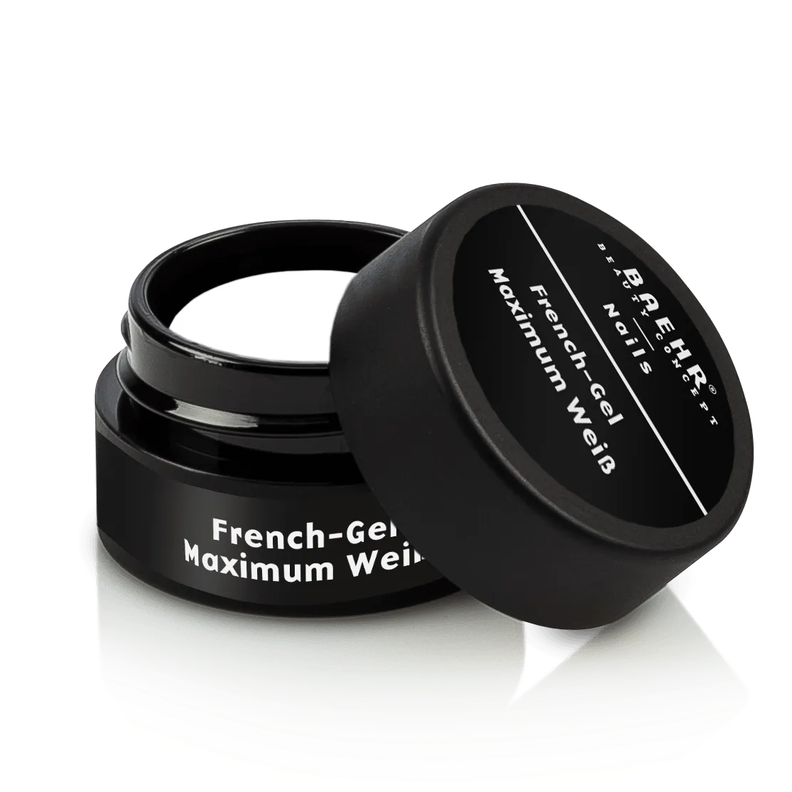BAEHR BEAUTY CONCEPT - NAILS French-Gel Maximum Weiß – French-Gel mit Honigeffekt, 5ml, Dose offen