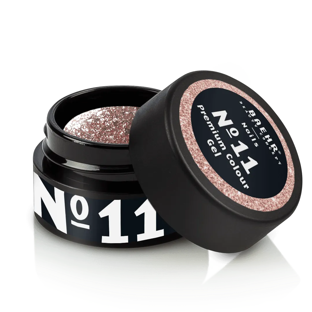 BAEHR BEAUTY CONCEPT - NAILS Premium Gel No. 11 – hochpigmentierte Nailfarbe, 5ml, Dose offen