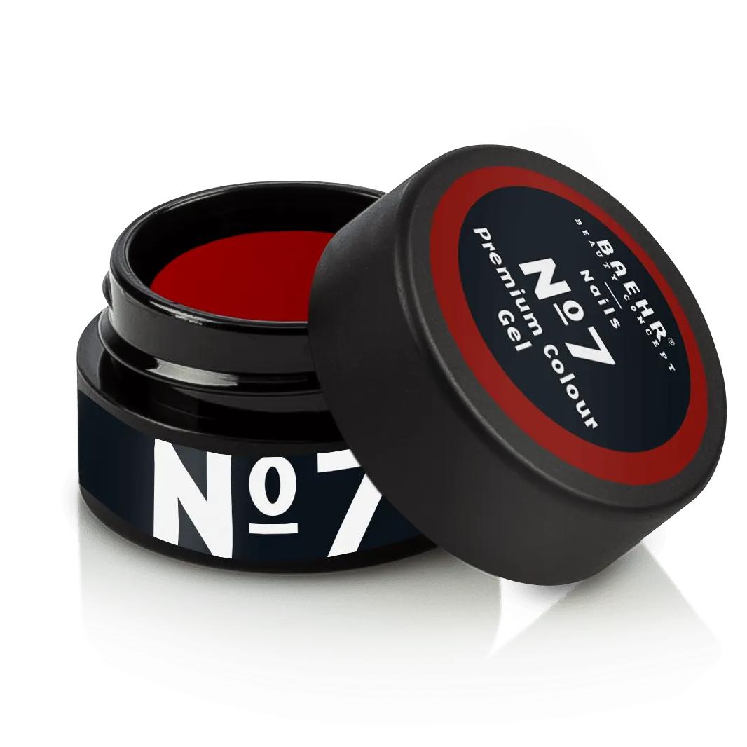 BAEHR BEAUTY CONCEPT - NAILS Premium Gel No. 7 – hochpigmentierte Nailfarbe, 5ml, Dose offen