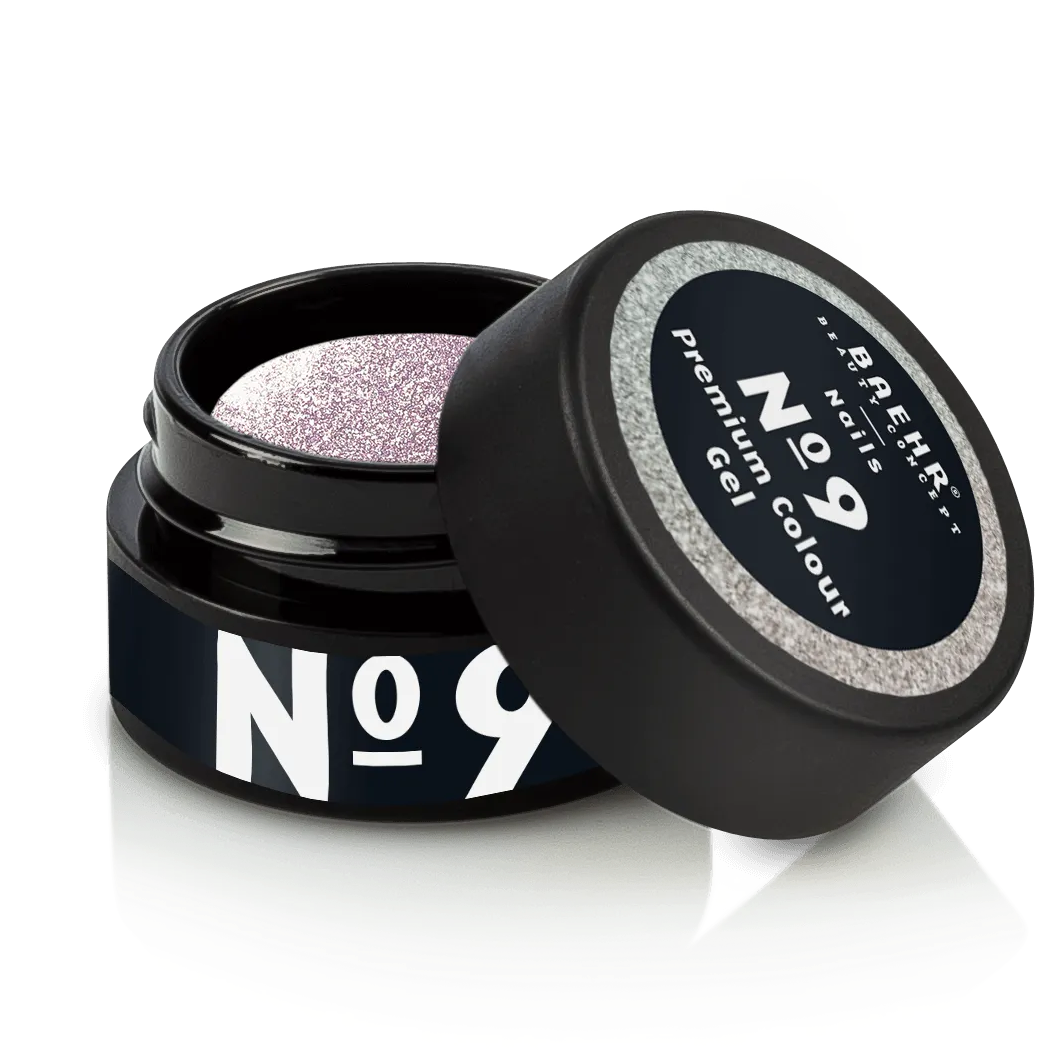 BAEHR BEAUTY CONCEPT - NAILS Premium Gel No. 9 – hochpigmentierte Nailfarbe, 5ml, Dose offen
