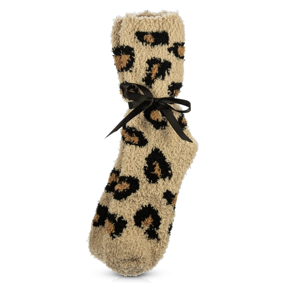 BAEHR Leoparden-Kuschelsocken , 1Paar, mit Schleife