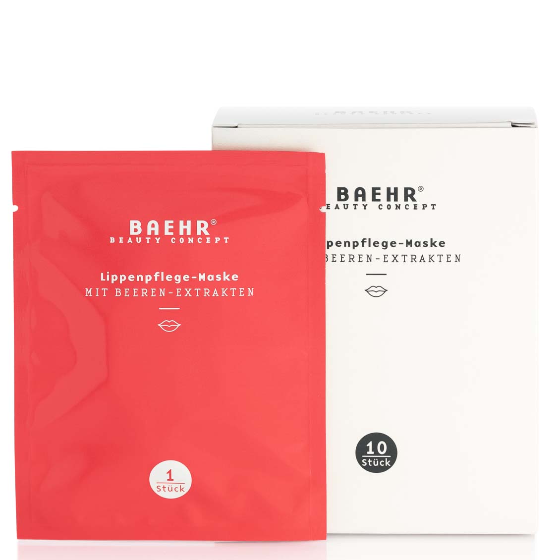 BAEHR Lippenpflege-Maske mit Beeren-Extrakten, 1Stk, Sachet und Faltschachtel