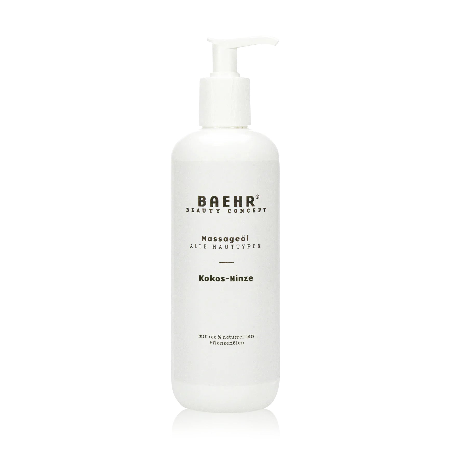 BAEHR Massageöl Kokos-Minze, 500ml, Flasche mit Pumpspender
