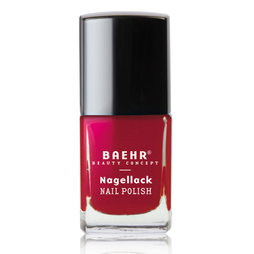 BAEHR Nagellack ferrara red  – Leuchtendes Rot, 11ml, Pinselflasche