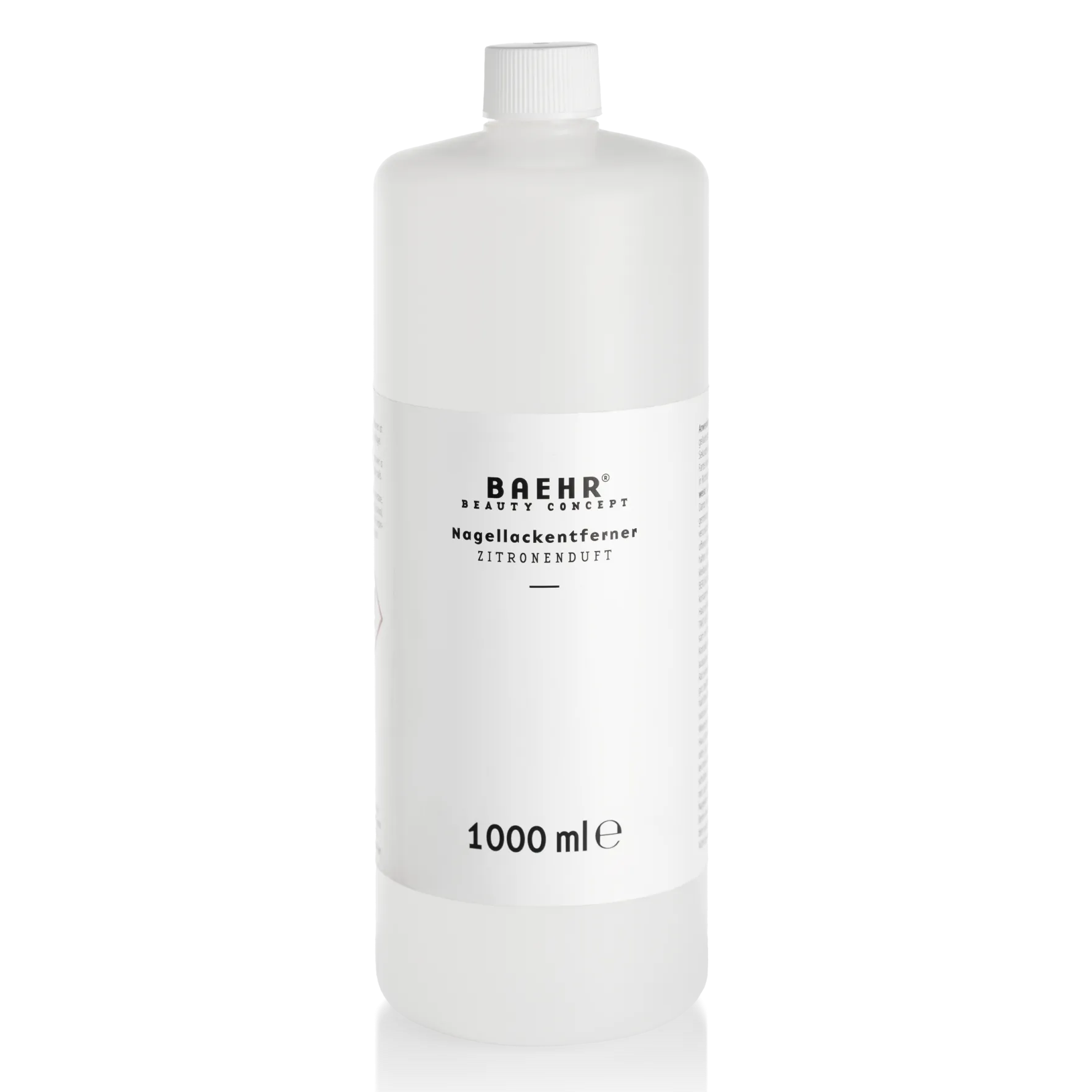 BAEHR Nagellackentferner Zitronenduft – acetonfrei, 1Liter