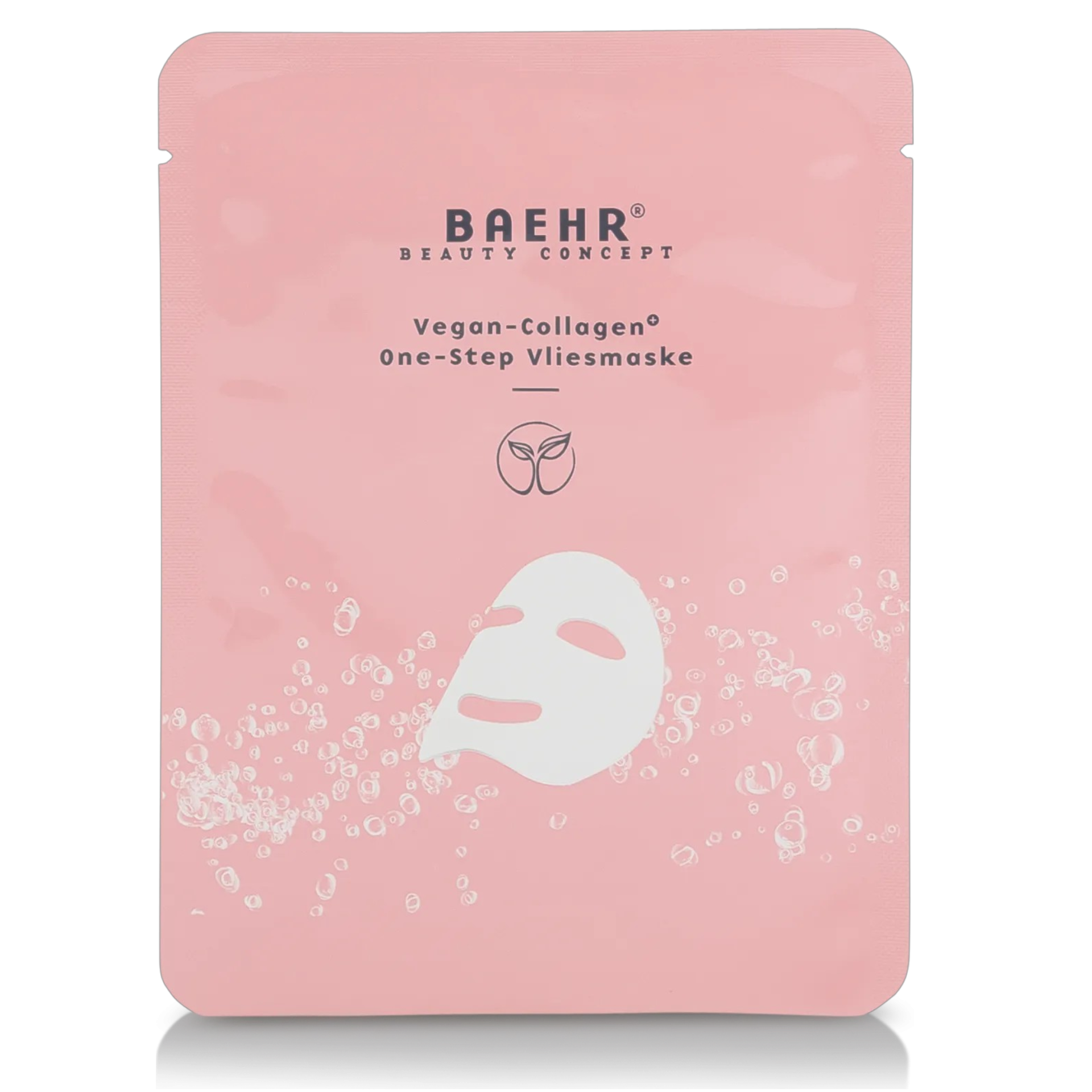 BAEHR Vegan-Collagen+ One-Step Vliesmaske – Anti-Aging Sheet-Mask, 10Stück, Einzelsachet