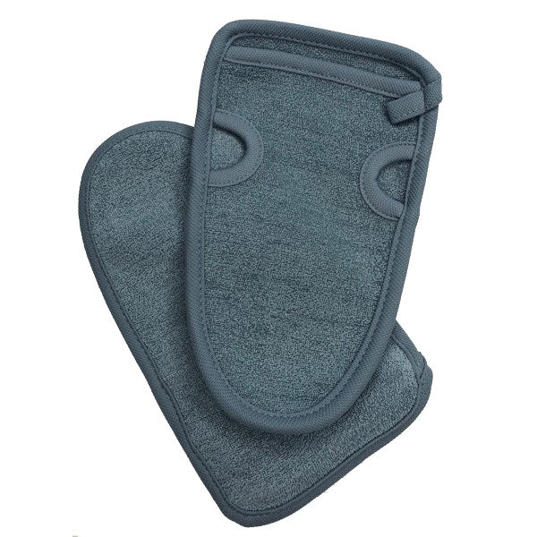 BDR MEDICAL BEAUTY Bambus-Peeling-Handschuh grau – für eine besonders sanfte, aber effektive Hautreinigung – ganz ohne Mikroplastik oder aggressive Peelingkörper., 1St.