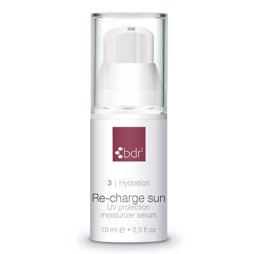 BDR MEDICAL BEAUTY Re-charge SUN LSF30 – Dieses innovative UV-Schutz-Serum bietet Dir 3-fach-Wirkung – Feuchtigkeit, Schutz und Anti-Aging-Reparatur, 10ml
