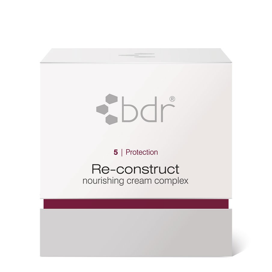 BDR MEDICAL BEAUTY Re-construct 24h Luxuspflege – für sehr trockene, gereizte oder empfindliche Haut, bietet sie mit ihrer reichhaltigen, lipidbasierten Formel Schutz, Pflege und nachhaltige Regeneration, 50ml, Schachtel