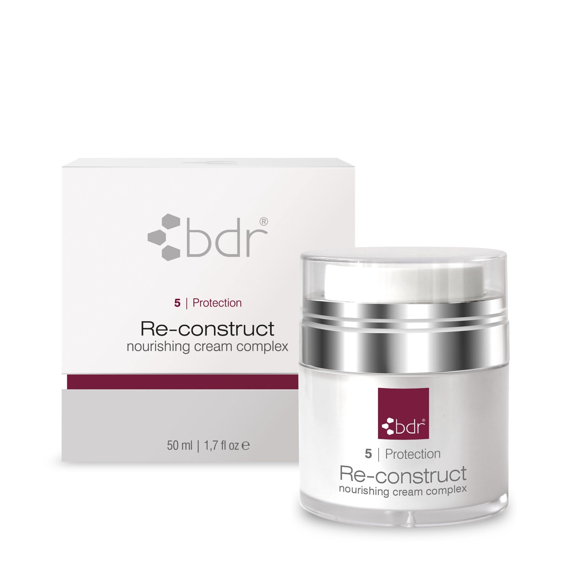 BDR MEDICAL BEAUTY Re-construct 24h Luxuspflege – für sehr trockene, gereizte oder empfindliche Haut, bietet sie mit ihrer reichhaltigen, lipidbasierten Formel Schutz, Pflege und nachhaltige Regeneration, 50ml